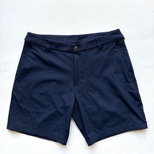 Lululemon 7” classic fit commission shorts blue, warpstreme 33 inch waist